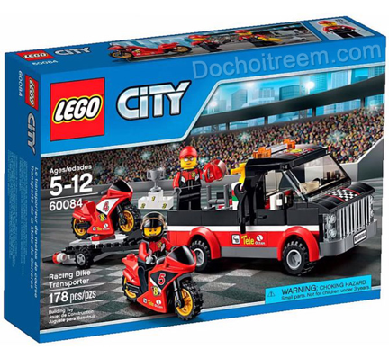 1. do choi Lego City Van chuyen xe dua toc do 60084 - Đồ chơi Lắp ráp Lego đồ chơi phát triển trí thông minh cho trẻ