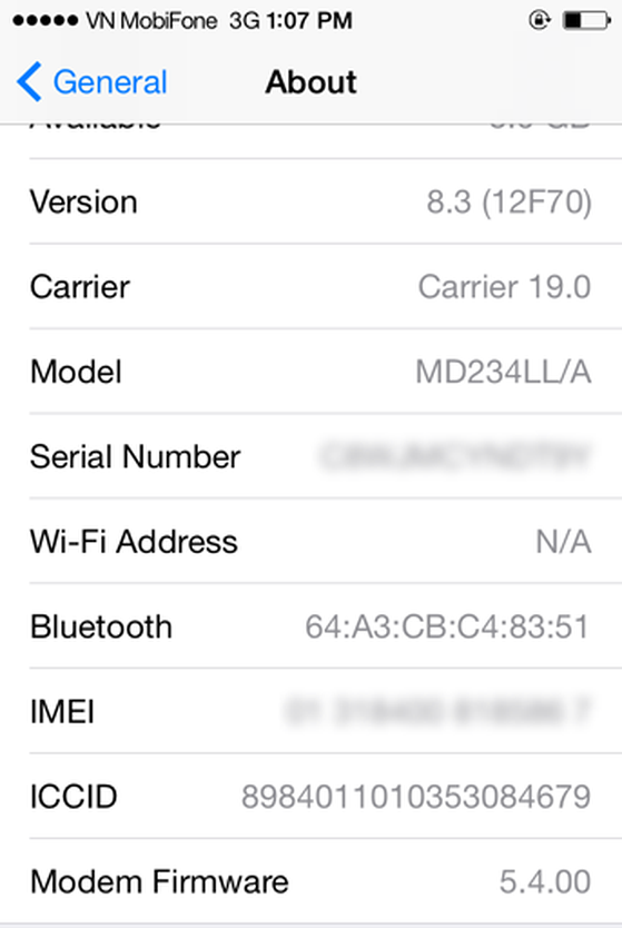 check iphone 1 - iPhone 4S 16GB quốc tế màu trắng