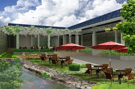 Cafe san vuon tai Tropic Garden 550x362 - Chung cư Tropic Garden – Quận 2