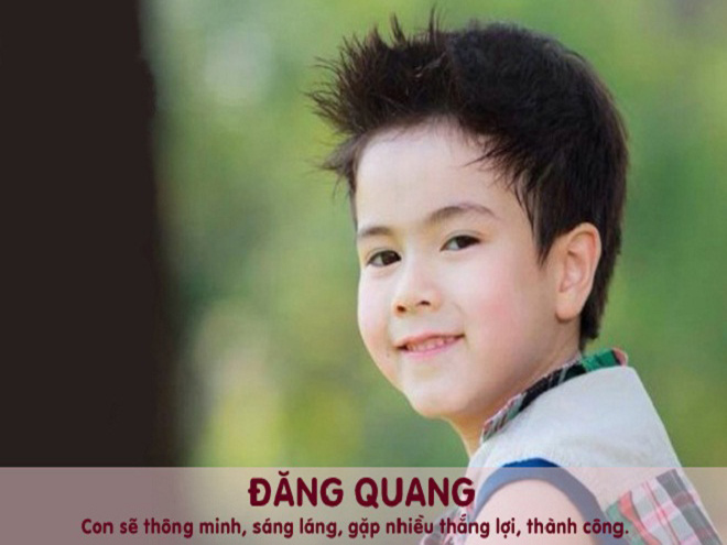 Anh 3 Dang Quang ten y nghia thong minh sang lang 1 - Đặt tên cho con trai năm 2018 hợp tuổi bố mẹ nhất