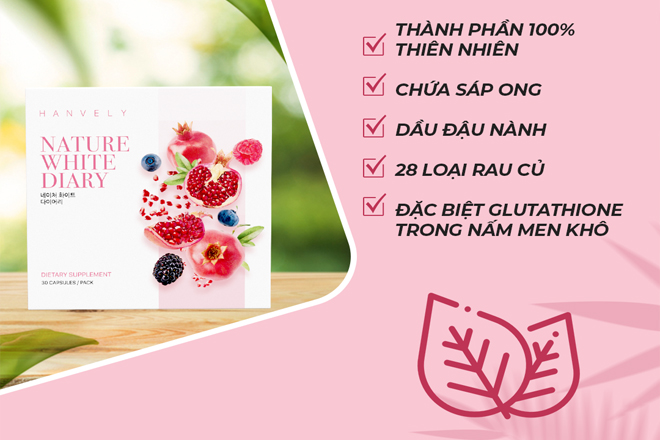 thanh phan vien uong lam trang da hanvely - Viên uống trắng da nào hiệu quả được sử dụng nhiều nhất hiện nay