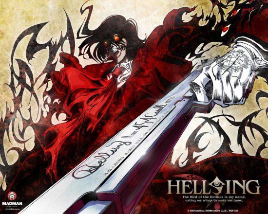 Hellsing 550x440 - Top 10 Anime kinh dị hay khiến bạn khóc thét vì sợ
